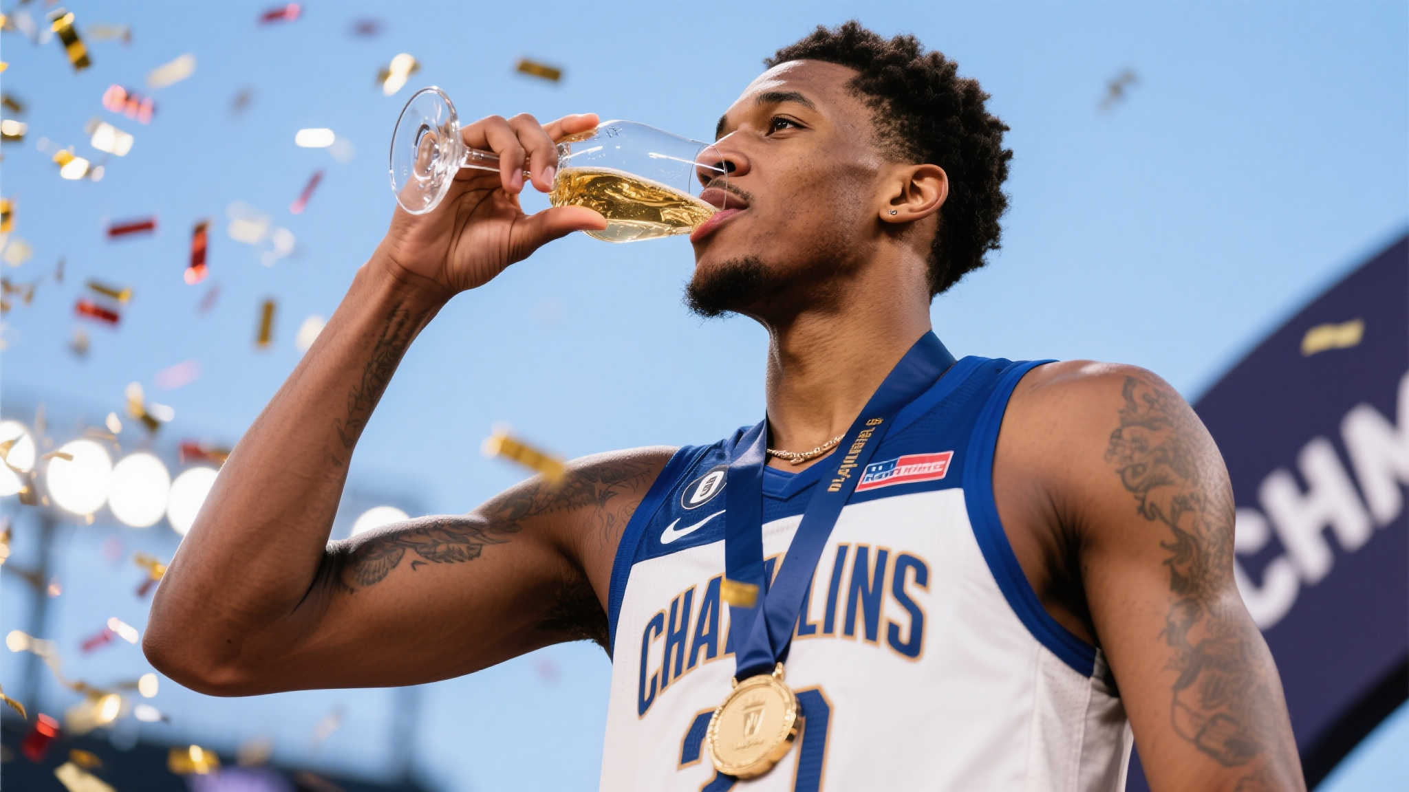 前言：走出冠军领奖台，他的人生第一次碰触酒杯，却不